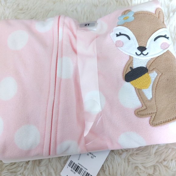 3/$25 Carter Squirrel Footie Pajamas - Picture 8 of 12